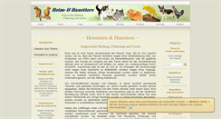 Desktop Screenshot of heim-und-haustiere.de